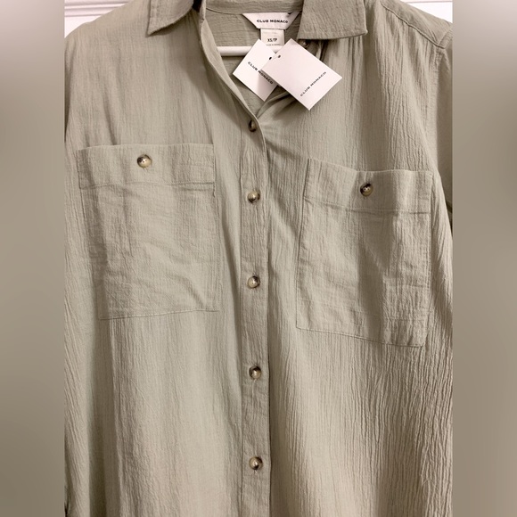 Club Monaco Marnee Chemise in Green - Picture 7 of 8